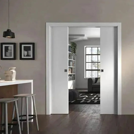 Double Porte coulissantes encastrée dans le PLATRE 2P 1800/2100/100 SCIRIGNO -Made in ITALY- - SQES