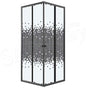 Cabine de douche carré 80/80/190 Noir