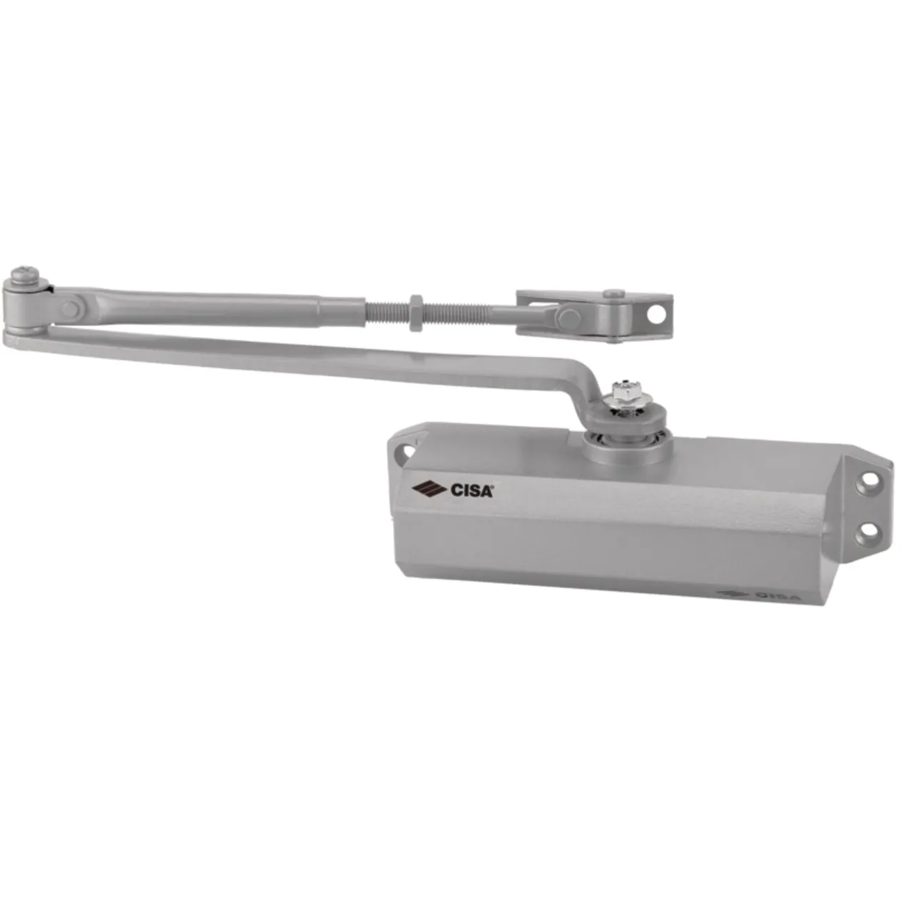 Ferme porte - Vérin Réglable - Argent - SQES