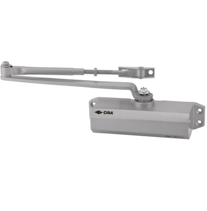 Ferme porte - Vérin Réglable - Argent - SQES