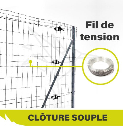 Fil Galvanisé 2.7mm - Rouleau 16kg pour Clôture et Grillage