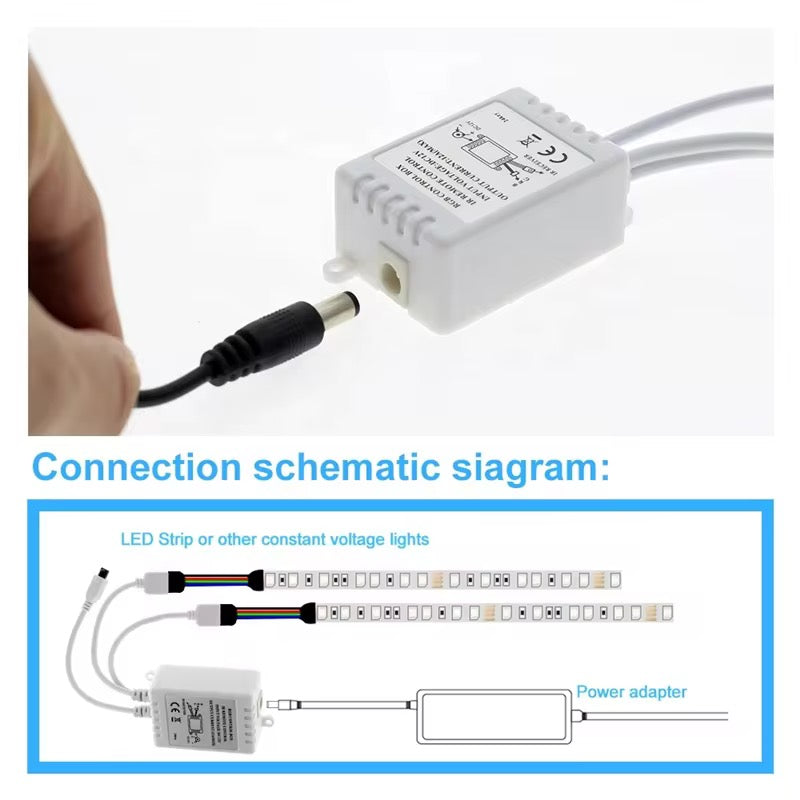 Contrôleur de Changement de Couleur pour Ruban LED RGB 12V