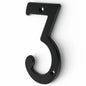 Numéro 3 de maison en plastique Noir - SQES