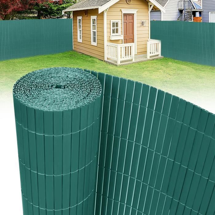 Canisse PVC 1.50mx1.85m Vert Double Face