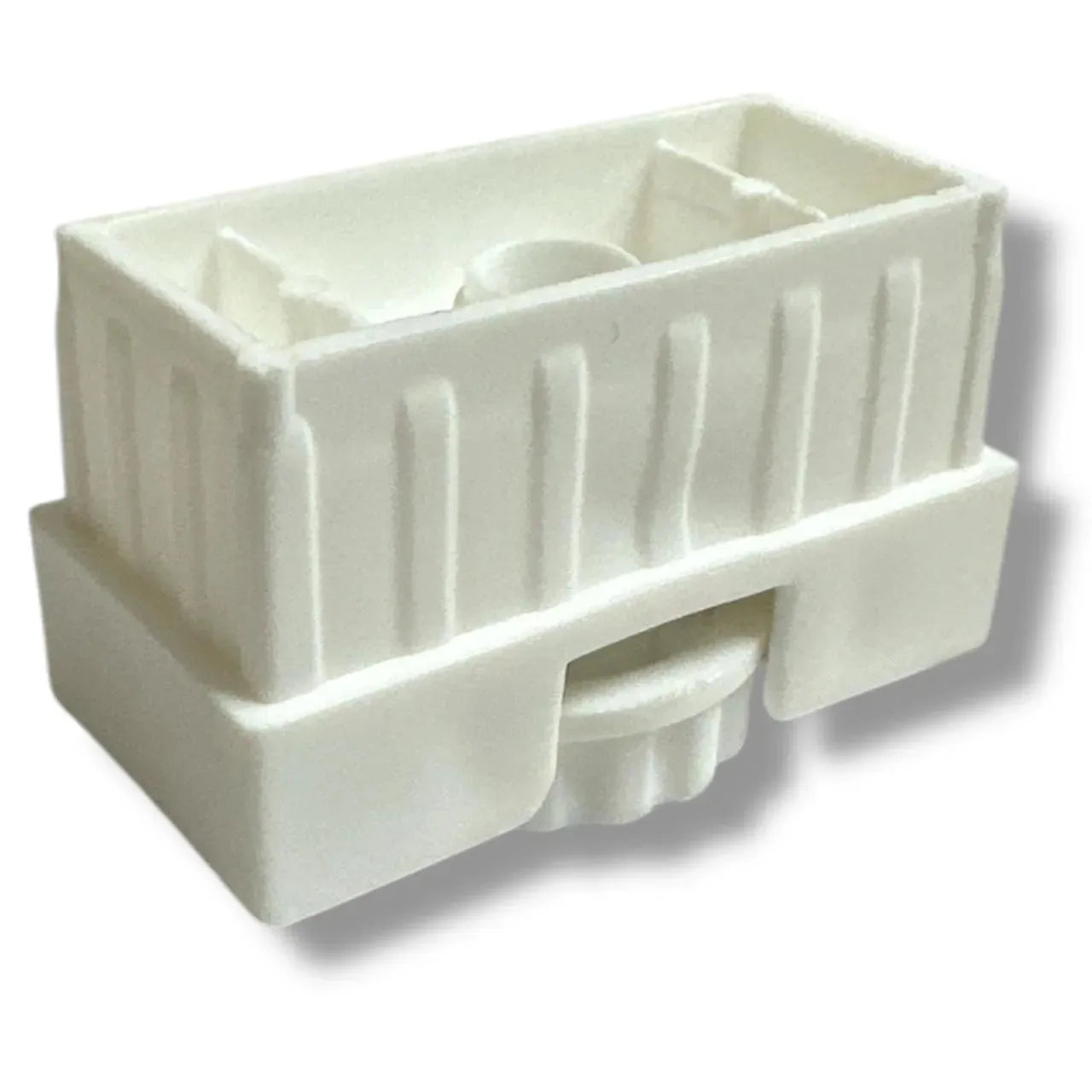 Embout avec glissière réglable pour meuble - 10 pcs 50mmx30mm BLANC - SQES