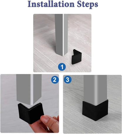 Embout 40×40 cornière - 20pcs NOIR - SQES