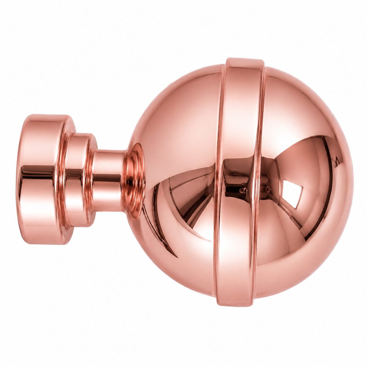 Embout GLOBE DN25 Or Rosé Brillant Sphérique Aluminium Gros Plan – SQES Tunisie