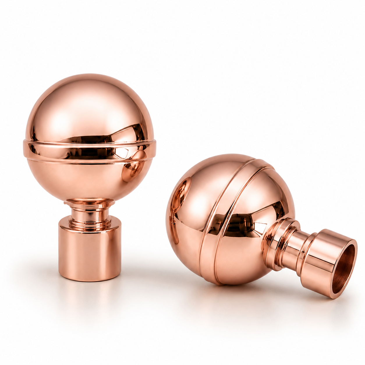 Embout GLOBE DN25 Or Rosé Brillant Sphérique Tringle Rideaux Lot 2 pcs – SQES Tunisie