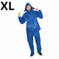 Ensemble imperméable de pluie Veste + Pantalon, Bleu Marine, XL
