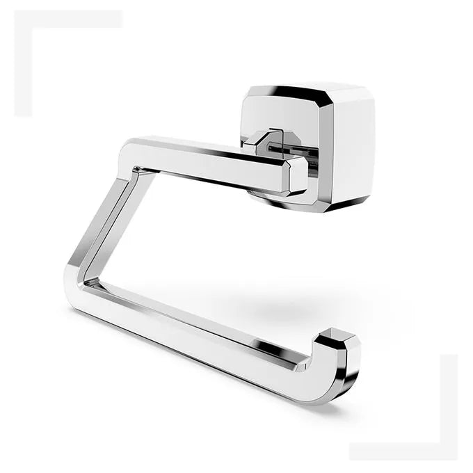 Ensemble accessoires Salle De Bain - En plastique chrome - 5 Pièces - SQES