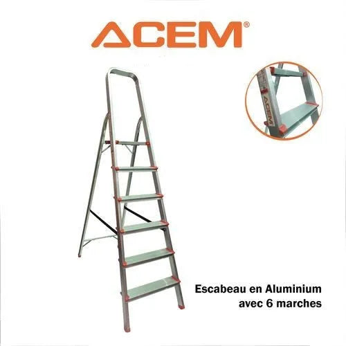 Escabeau ACEM en Aluminium 6 Marches - SQES