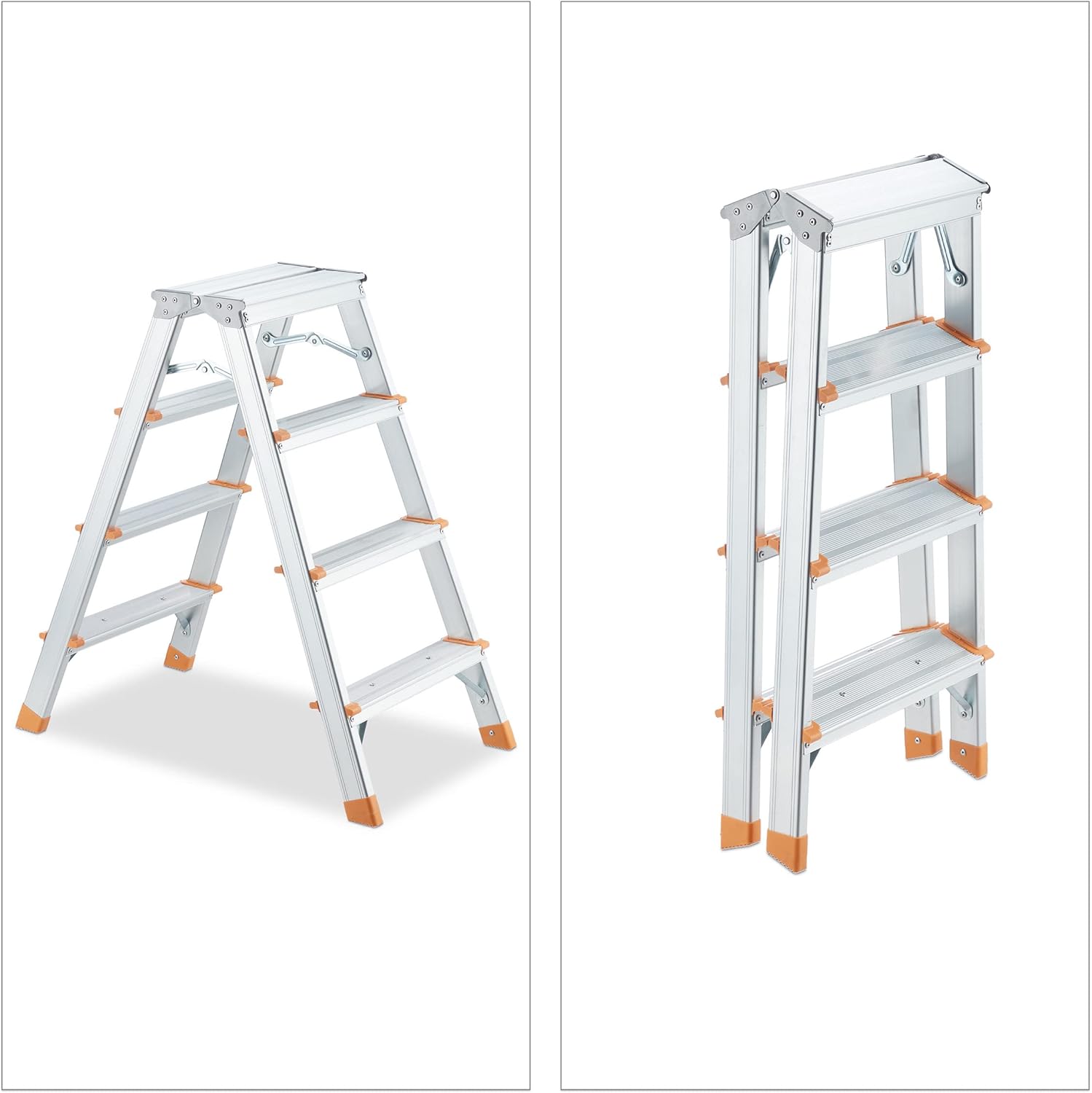 Escabeau Pliable en Aluminium Double Marches 4+4 ACEM - SQES