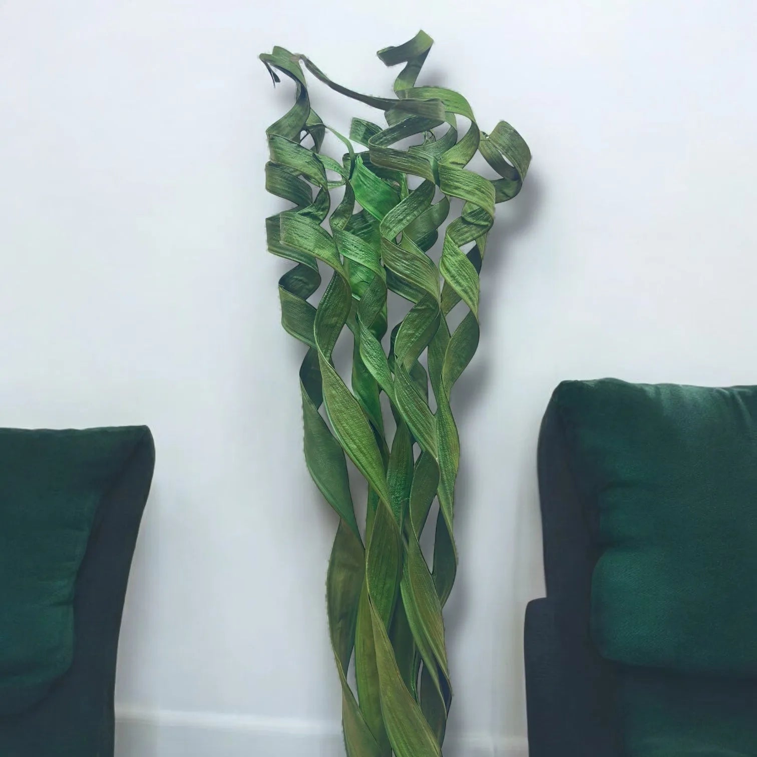 Palme bouclé pour decoration interieur 1,5m vert 10branches - SQES