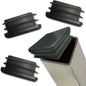 Embout Carré pour meuble - 20 bouchons tube 40mmx40mm NOIR - SQES