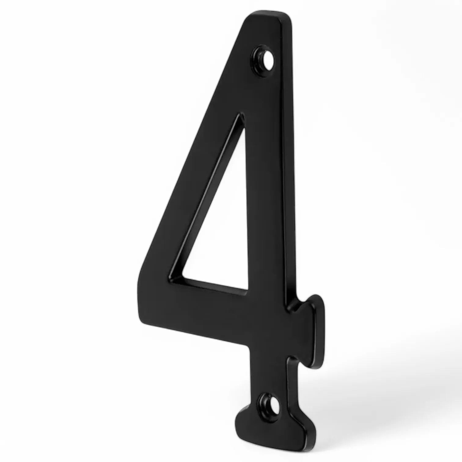 Numéro 4 de maison en plastique Noir - SQES
