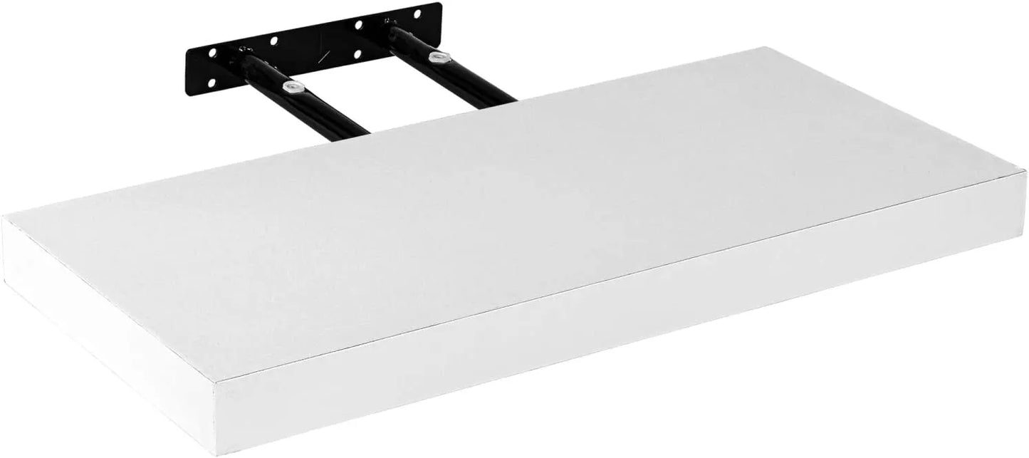 Étagère Murale à fixations invisibles - Tablette flottante BLANC - SQES