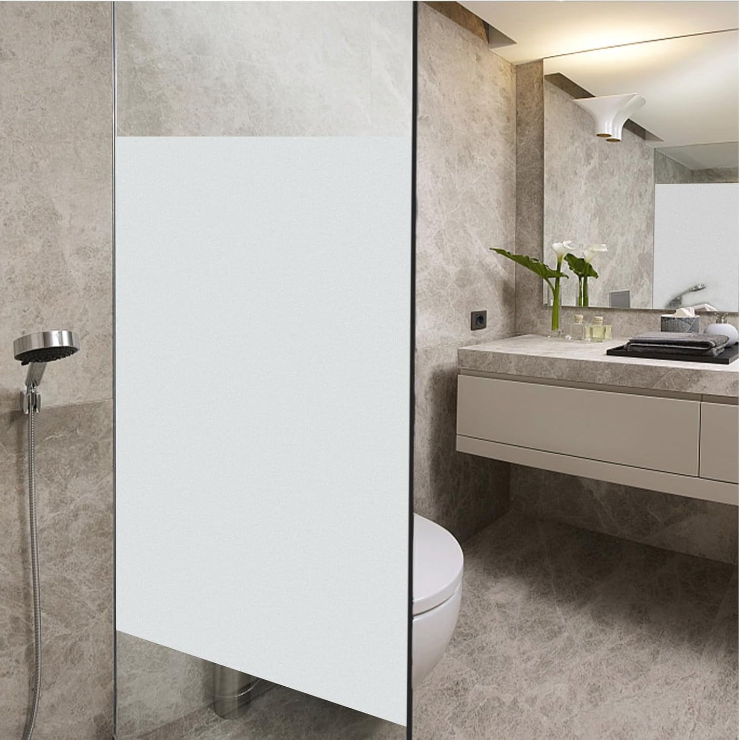Film adhésif Anti Regard pour cabine de douche - Translucide 2mx60cm - SQES