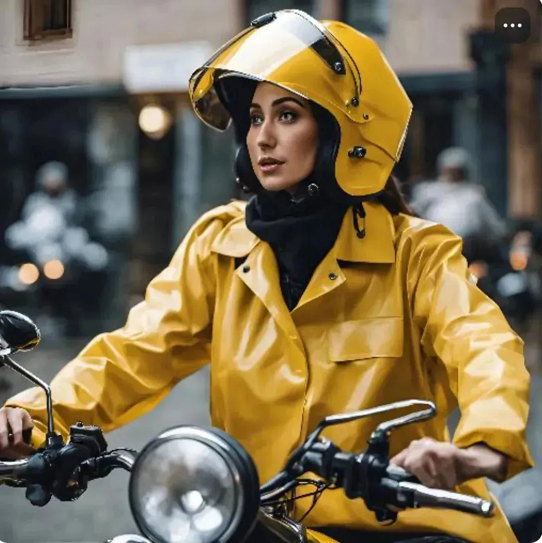 Manteau de pluie Jaune XL avec Paire de Bottes PVC antidérapantes - Vert - SQES