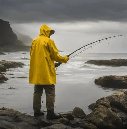 Manteau de pluie Jaune XL avec Paire de Bottes PVC antidérapantes - Vert - SQES