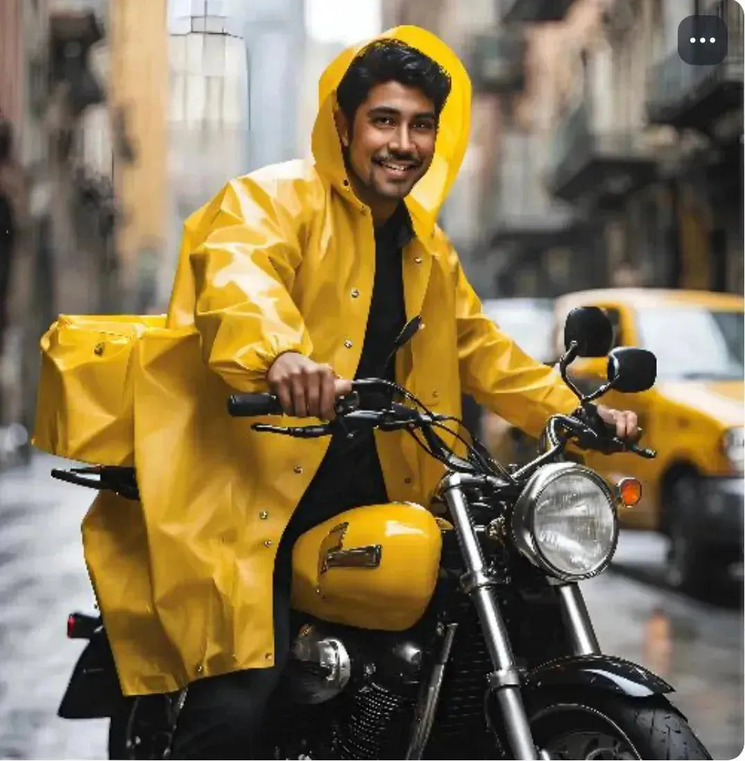 Manteau de pluie Jaune XL avec Paire de Bottes PVC antidérapantes - Vert - SQES