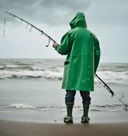 Manteau Imperméable Vert, Manteau de protection Anti Pluie XL - SQES