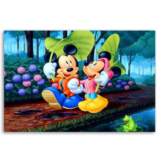 Tableau Mikey Mouse 40X60cm imprimé sur Toile Textile Haute qualité - SQES