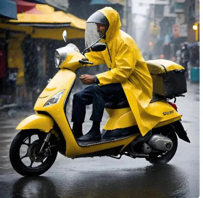 Manteau de pluie Jaune XL avec Paire de Bottes PVC antidérapantes - Vert - SQES