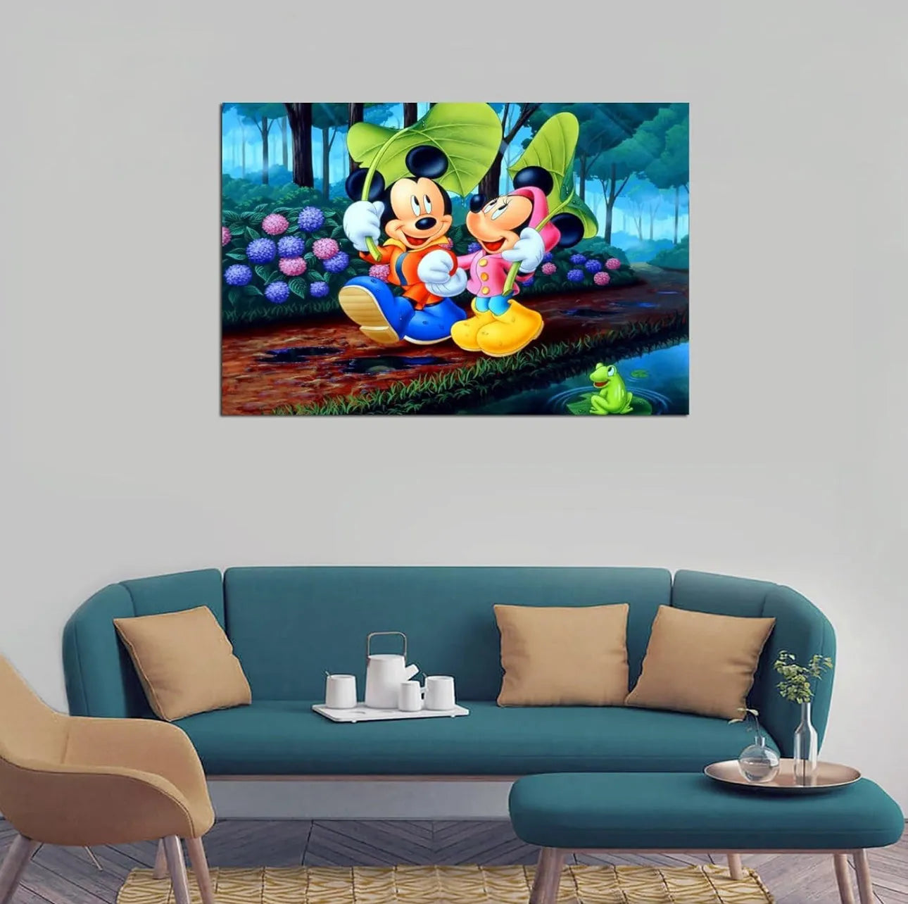 Tableau Mikey Mouse 40X60cm imprimé sur Toile Textile Haute qualité - SQES
