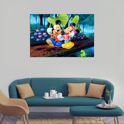Tableau Mikey Mouse 40X60cm imprimé sur Toile Textile Haute qualité - SQES