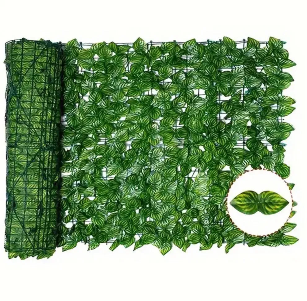 Clôture jardin, Brise vue végétal, Haie artificielle, vert 1mx3m - SQES
