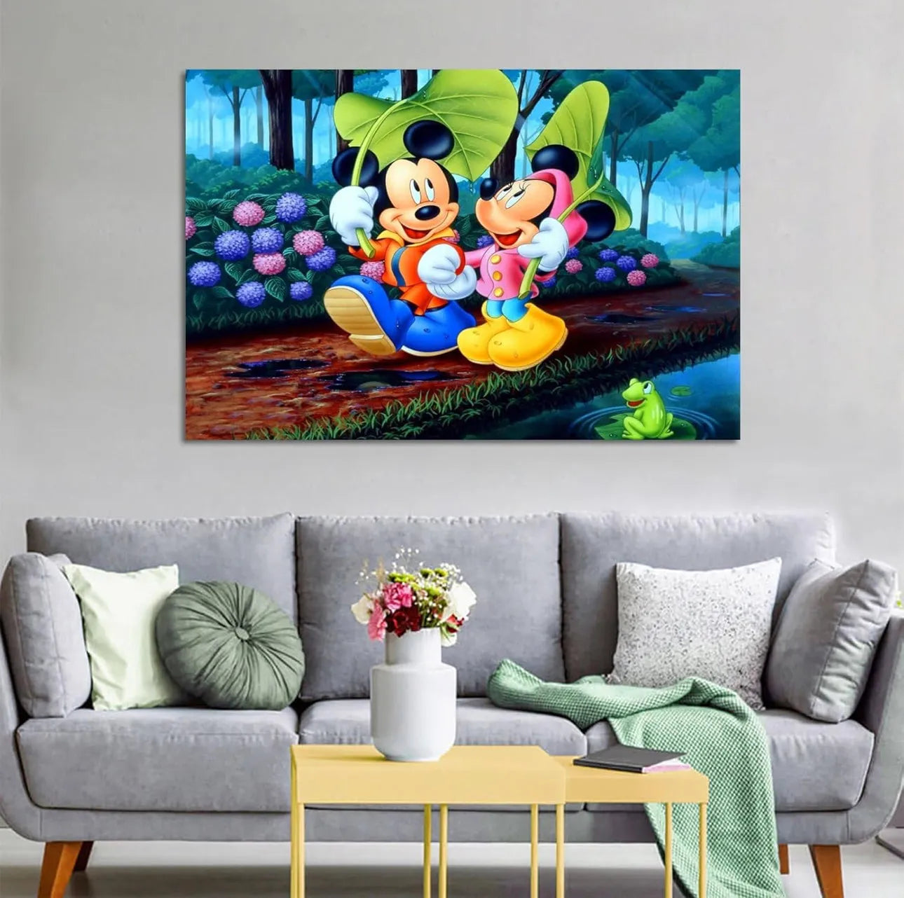Tableau Mikey Mouse 40X60cm imprimé sur Toile Textile Haute qualité - SQES