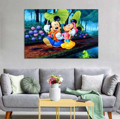 Tableau Mikey Mouse 40X60cm imprimé sur Toile Textile Haute qualité - SQES