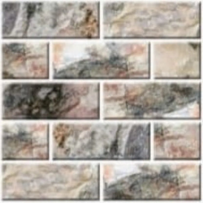 Lot de 10 Panneaux Mural Adhésif - Imitation pierre naturelle 3D - 35*35*0.8 cm (N°10) - SQES