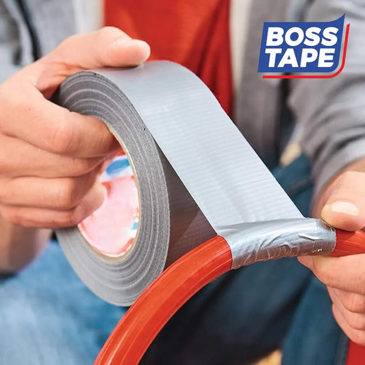 BOSSTAPE Ruban de Réparation étanche, Gaffeur multiusage, Toile américain GRIS - SQES