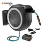 Dévidoir Automatique Mural sur Batterie PowerRoll XXL 40/18V P4A, 40 m GARDENA