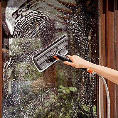 BALAI LAVE-VITRE AVEC RACLETTE ET MICROFIBRE CLEANSYSTEM GARDENA (18808-20)