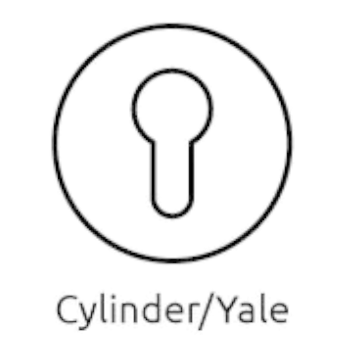 Rive bloc Poignée de porte KOBRA Bronze