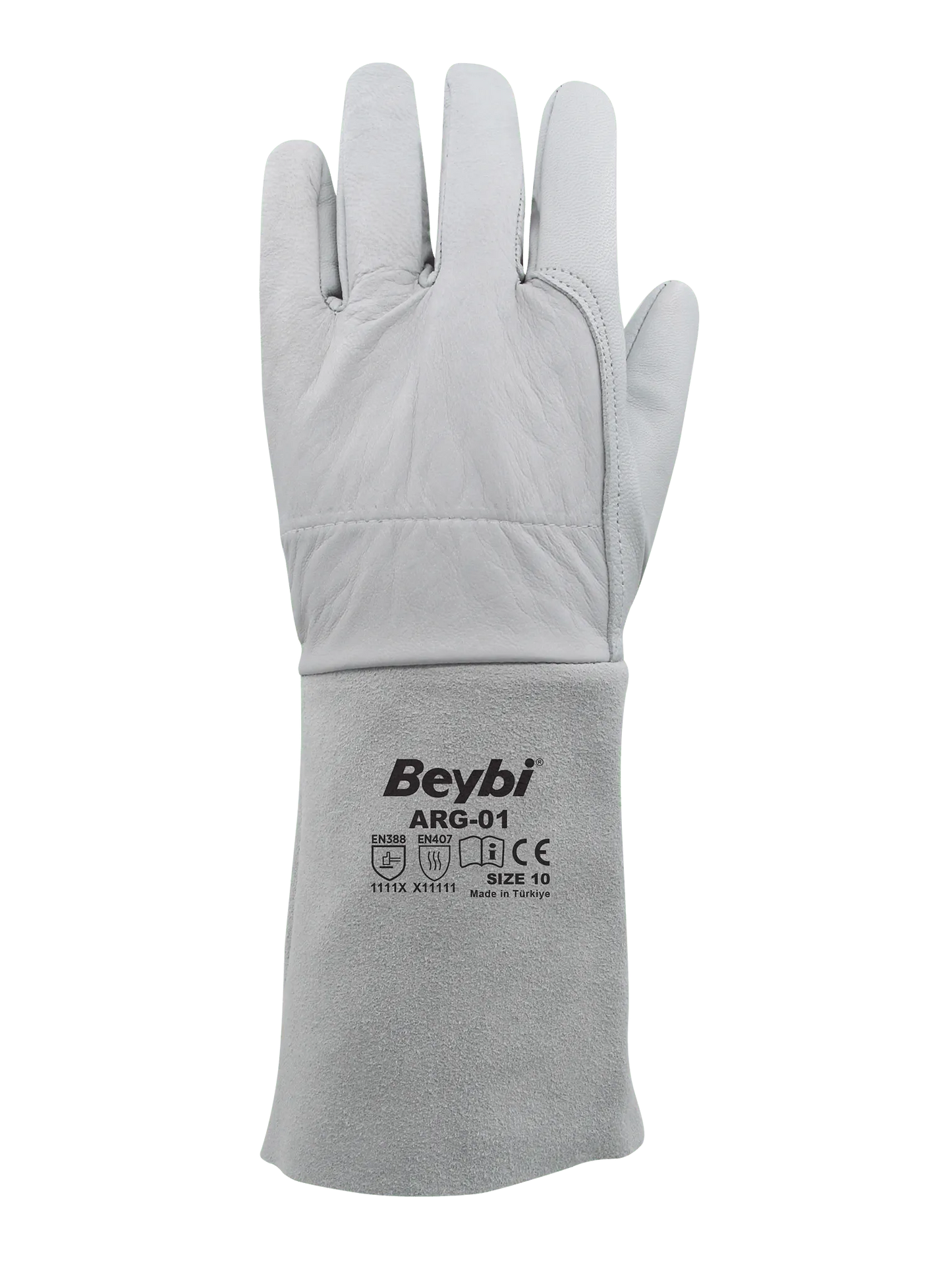 Gants de soudage a l'argon en cuir véritable de chèvre - SQES