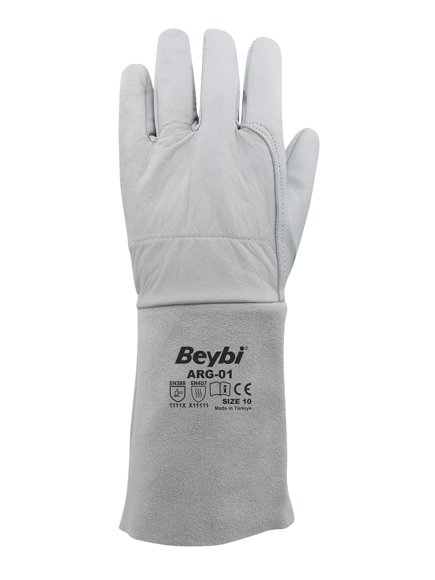 Gants de soudage a l'argon en cuir véritable de chèvre - SQES