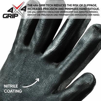 Gants de travail - Gants en nitrile BLANC - Beybi - SQES