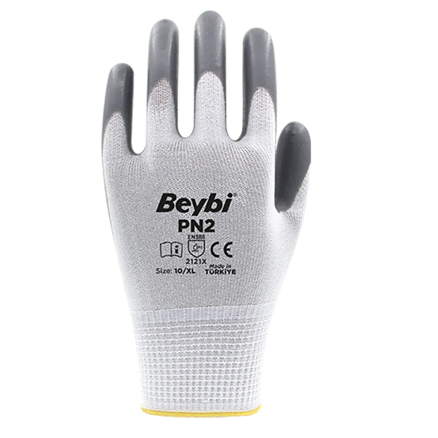 Gants de travail - Gants en nitrile BLANC - Beybi - SQES