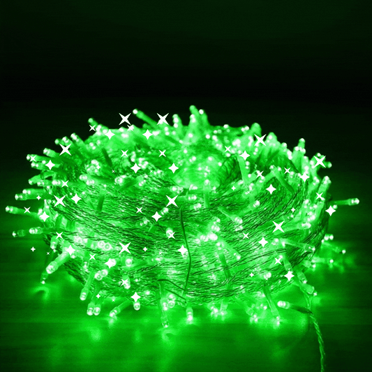 Guirlande Vert lumineuse décoratif - 100 LED - 10 m - SQES