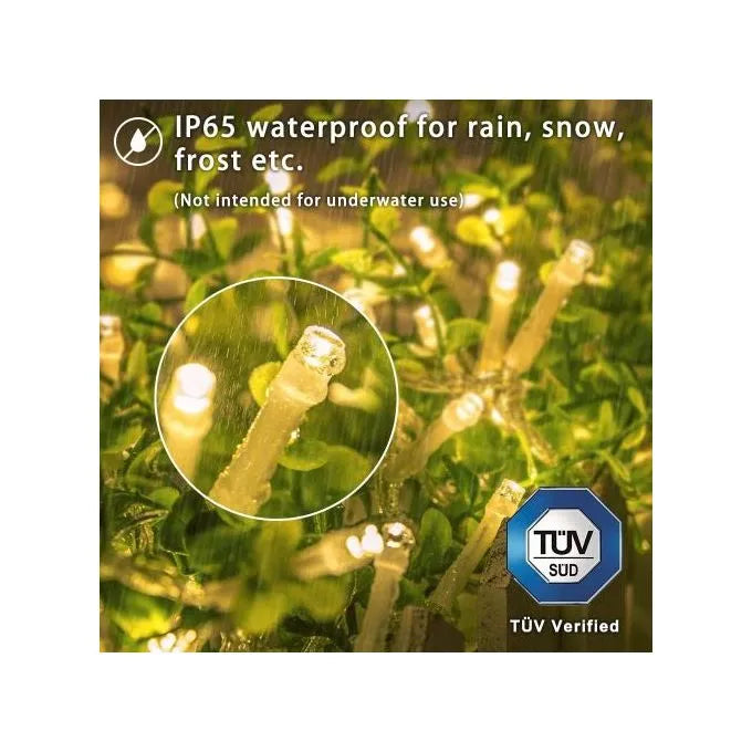 Guirlande lumineuse décoratif - Kit 100 LED - jaune - 10M - SQES