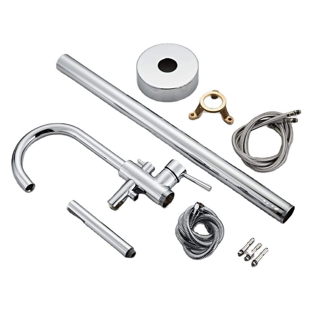 MITIGUEUR CHROME POUR BAIGNOIRE SUR PIED 801001G DURA