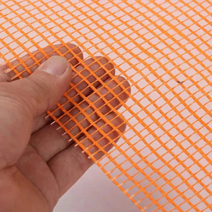 Grillage en fibre de verre pour enduit 0.3mx50m orangé - SQES