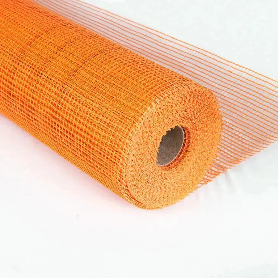 Grillage en fibre de verre pour enduit 0.3mx50m orangé - SQES