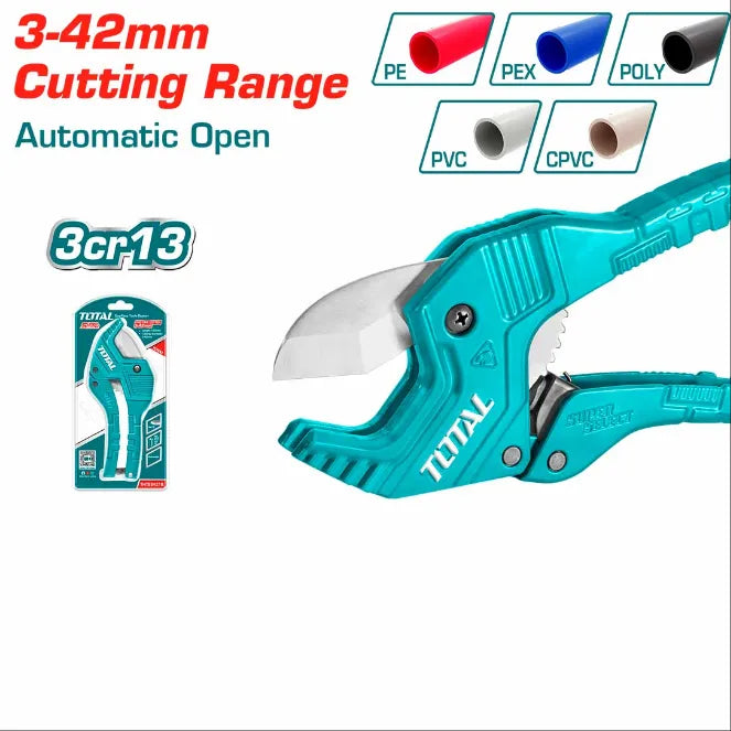 Coupe tube - PVC PP PU PE de 193mm 3-42mm TOTAL - SQES