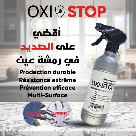 Oxi stop - Désoxydant Convertisseur de rouilles - Nettoyant tous surface - 400 ML - SQES