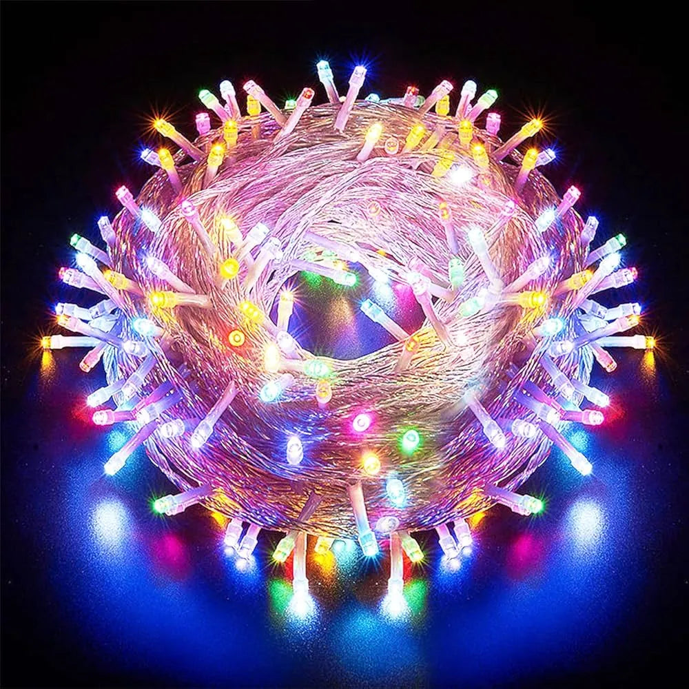 Guirlande lumineuse décoratif - Kit 100 LED multicolore - RGB- 10M - SQES