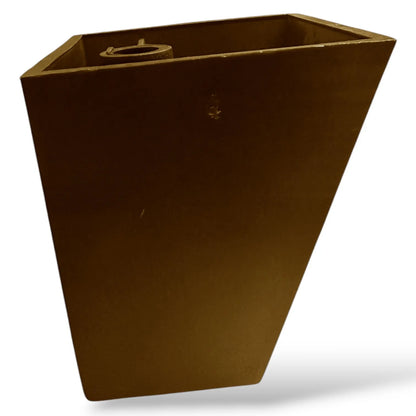 Pieds de meuble inclinée en plastic 70x70 H82mm - Marron - Lot 8pcs - SQES